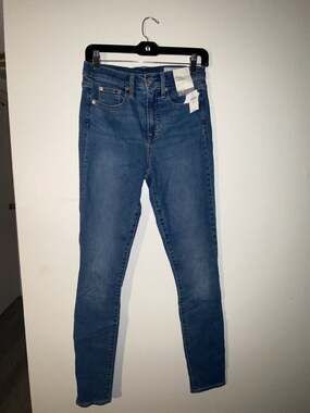Madewell Women's Sz 25 Stovepipe Jeans Auraria Wash NK893